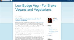 Desktop Screenshot of lowbudgeveg.blogspot.com