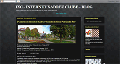 Desktop Screenshot of internetxadrezclube.blogspot.com