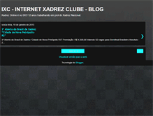 Tablet Screenshot of internetxadrezclube.blogspot.com