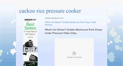 Desktop Screenshot of cuckooricepressurecookerr.blogspot.com