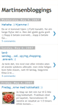 Mobile Screenshot of martinsenbloggings.blogspot.com