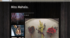 Desktop Screenshot of missmahala.blogspot.com