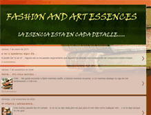 Tablet Screenshot of fashionandartessences.blogspot.com