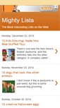 Mobile Screenshot of mightylists.blogspot.com