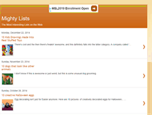 Tablet Screenshot of mightylists.blogspot.com