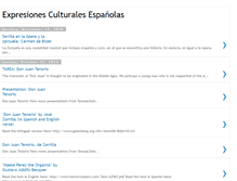 Tablet Screenshot of expresionesculturalesespanolas.blogspot.com