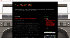 Desktop Screenshot of diemusicdie.blogspot.com