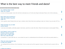 Tablet Screenshot of meet-friends-and-dates.blogspot.com
