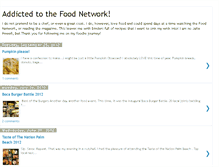 Tablet Screenshot of addictedtothefoodnetwork.blogspot.com