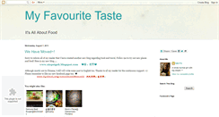 Desktop Screenshot of myfavouritetaste.blogspot.com