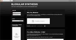 Desktop Screenshot of blogularsynthesis.blogspot.com
