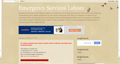 Desktop Screenshot of emergencyserviceslahore.blogspot.com