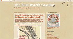 Desktop Screenshot of fortworthgazette.blogspot.com