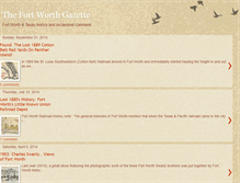 Tablet Screenshot of fortworthgazette.blogspot.com