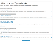 Tablet Screenshot of jahia-howto.blogspot.com