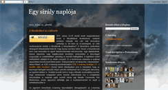 Desktop Screenshot of egysiralynaploja.blogspot.com