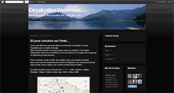Desktop Screenshot of celesvacances.blogspot.com