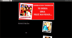 Desktop Screenshot of generaciontimbirichee.blogspot.com