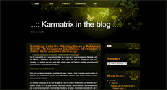 Desktop Screenshot of karmatrixintheblog.blogspot.com