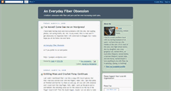 Desktop Screenshot of everydayfiberobsession.blogspot.com