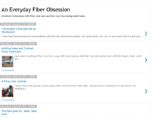 Tablet Screenshot of everydayfiberobsession.blogspot.com