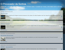 Tablet Screenshot of oprovocadordesonhos.blogspot.com