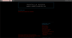 Desktop Screenshot of pantalla-negra.blogspot.com