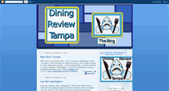 Desktop Screenshot of diningreviewtampa.blogspot.com