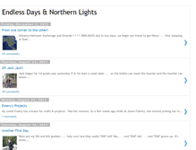 Tablet Screenshot of endlessdaysandnorthernlights.blogspot.com