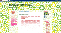 Desktop Screenshot of preservando-e-reciclando.blogspot.com