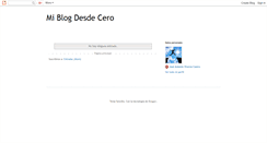 Desktop Screenshot of miblogdesdecero.blogspot.com