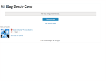 Tablet Screenshot of miblogdesdecero.blogspot.com
