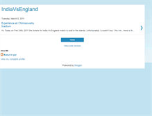 Tablet Screenshot of indiavsengland2011.blogspot.com