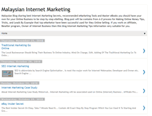 Tablet Screenshot of malaysianinternetmarketing.blogspot.com