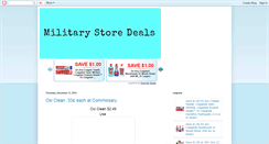 Desktop Screenshot of militarystoredeals.blogspot.com