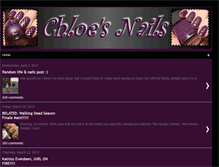 Tablet Screenshot of chloesnails.blogspot.com