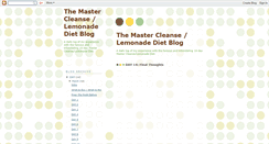 Desktop Screenshot of mastercleanselemonadediet.blogspot.com
