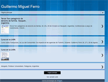 Tablet Screenshot of guillermomiguelferro.blogspot.com