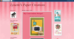 Desktop Screenshot of lynettespapercreations.blogspot.com