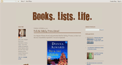 Desktop Screenshot of bookslistslife.blogspot.com