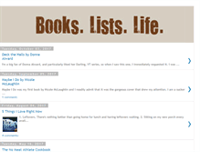 Tablet Screenshot of bookslistslife.blogspot.com