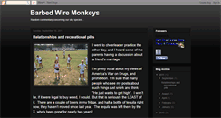 Desktop Screenshot of barbedwiremonkeys.blogspot.com