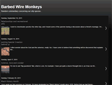 Tablet Screenshot of barbedwiremonkeys.blogspot.com