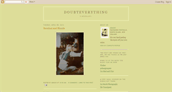 Desktop Screenshot of doubteverything.blogspot.com