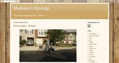 Desktop Screenshot of madamesmusings.blogspot.com