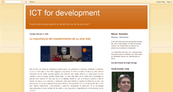 Desktop Screenshot of ictanddevelopment.blogspot.com