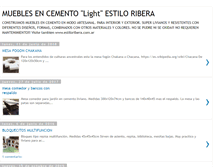 Tablet Screenshot of mueblesencemento.blogspot.com