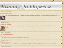 Tablet Screenshot of elisashobbyverden.blogspot.com