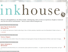 Tablet Screenshot of inkhousepr.blogspot.com