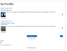 Tablet Screenshot of myfirstbite.blogspot.com